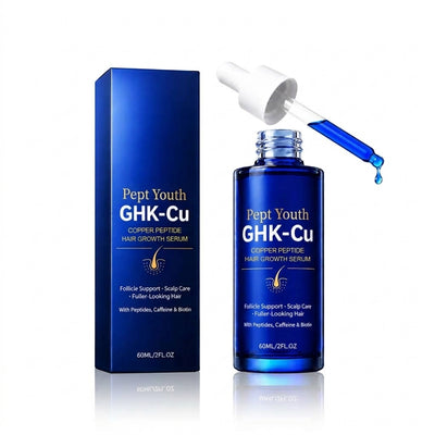 GHK-Cu Copper Peptide Hair & Scalp Serum for Thicker, Fuller-Looking Hair