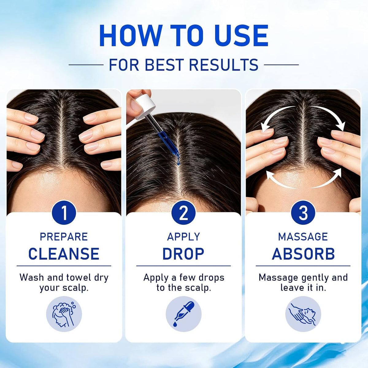 GHK-Cu Copper Peptide Hair & Scalp Serum for Thicker, Fuller-Looking Hair