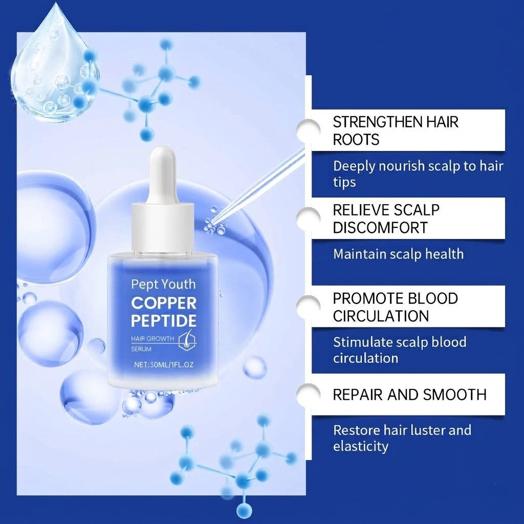 Pept Youth Copper Peptide Hair Growth Serum (30ml)