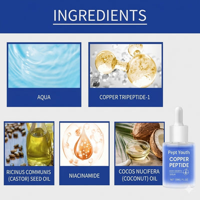 Pept Youth Copper Peptide Hair Growth Serum (30ml)