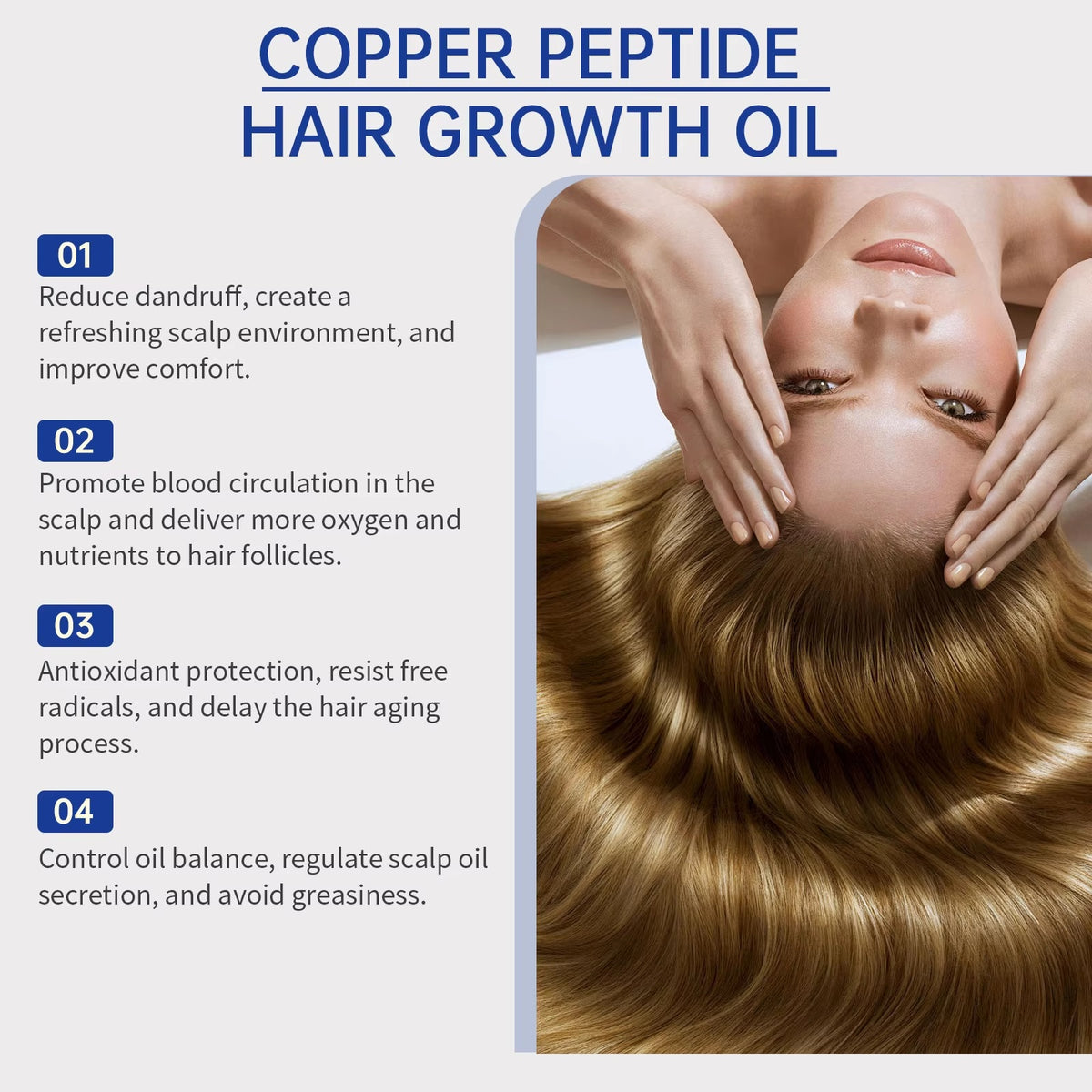 Pept Youth Copper Peptide Hair Growth Smoothing Oil (60ml)