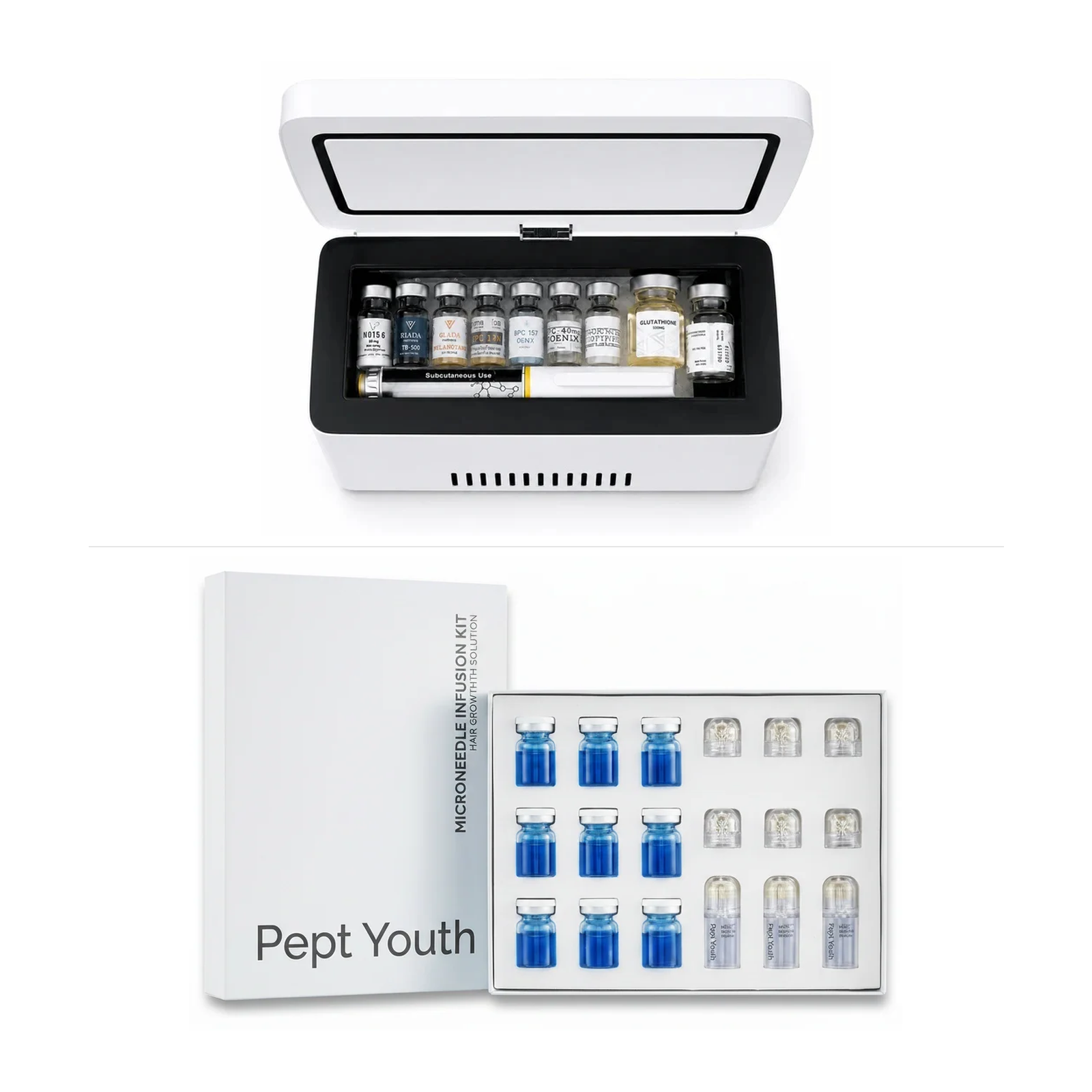 Maximize Hair Regrowth: Safe Vials CryoCase™ + Micro-Infusion Peptide System Hair Regrowth Bundle