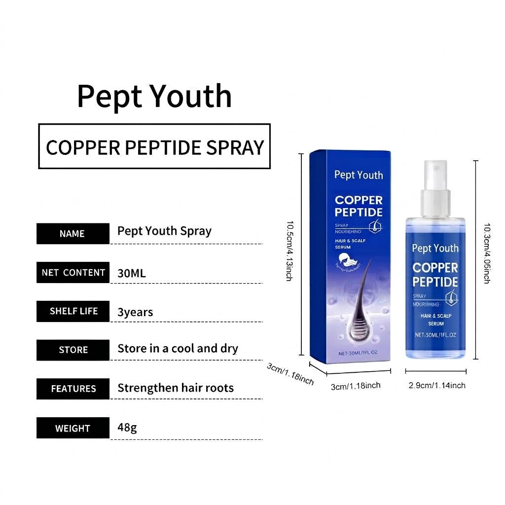 Pept Youth Copper Peptide Nourishing Hair & Scalp Spray (30ml)