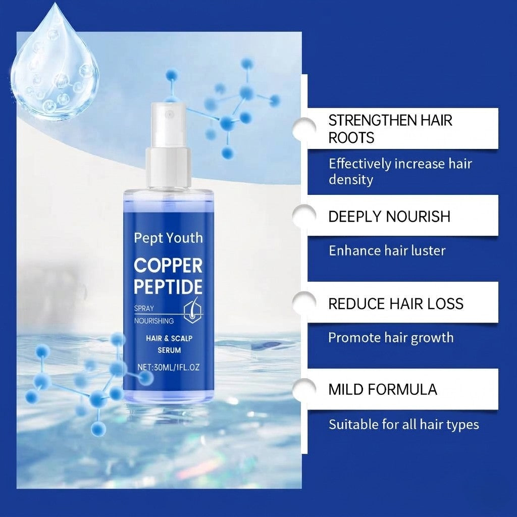 Pept Youth Copper Peptide Nourishing Hair & Scalp Spray (30ml)